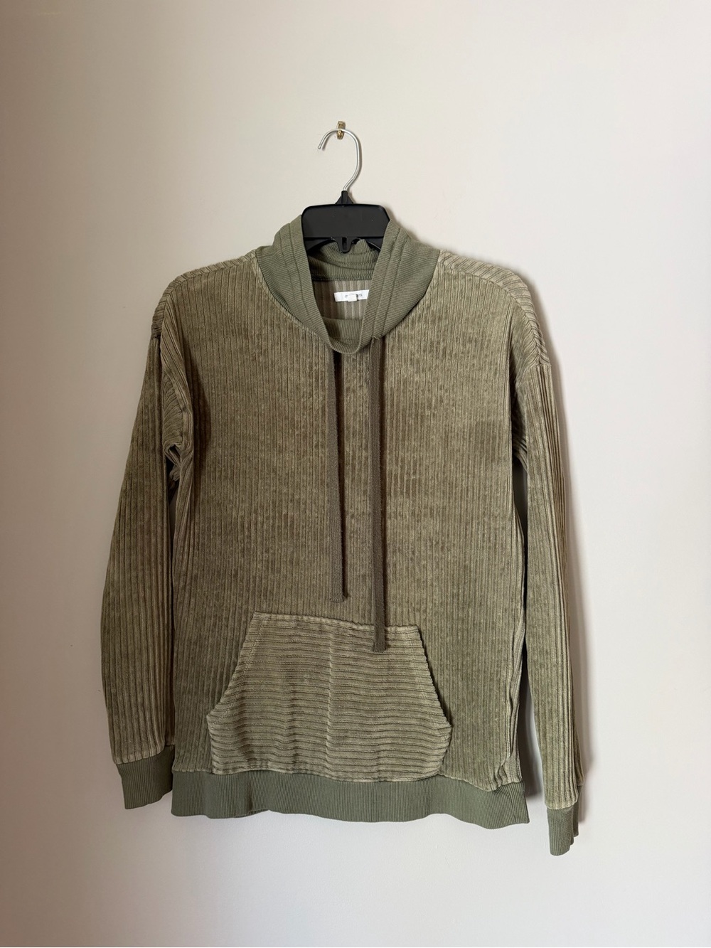 Women's Olive Ribbed Pullover
